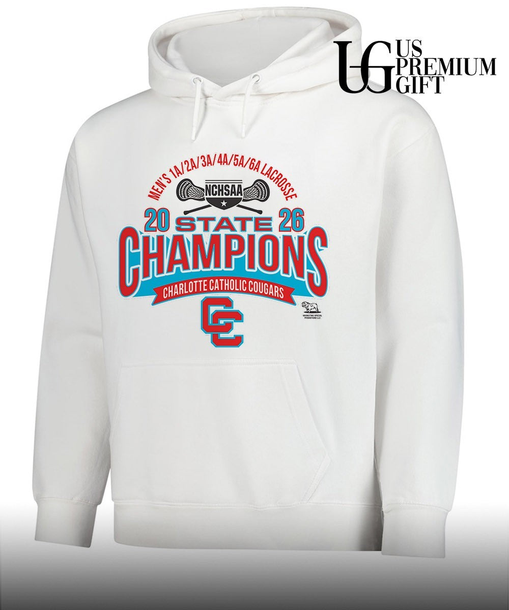 Charlotte Catholic Cougars NCHSAA Men’s 1A to 6A Lacrosse State Championship 2026 shirt Unisex
