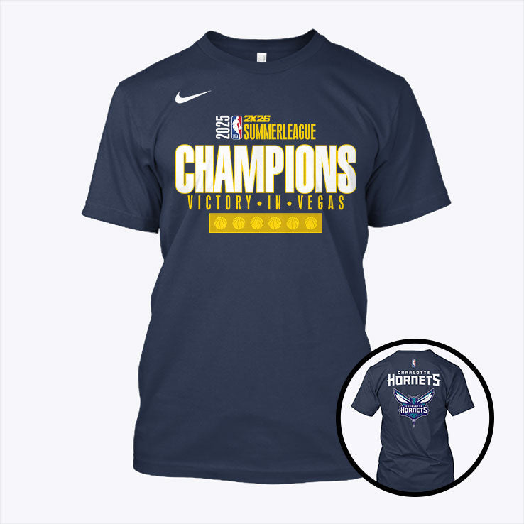 Charlotte Hornets 2025 Summer League Champions Victory In Vegas Shirt Unisex