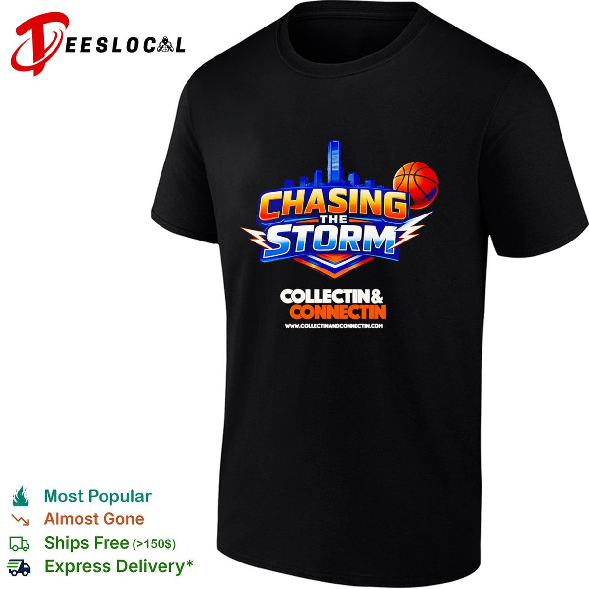 Chasing the storm collectin and connectin basketball shirt Unisex