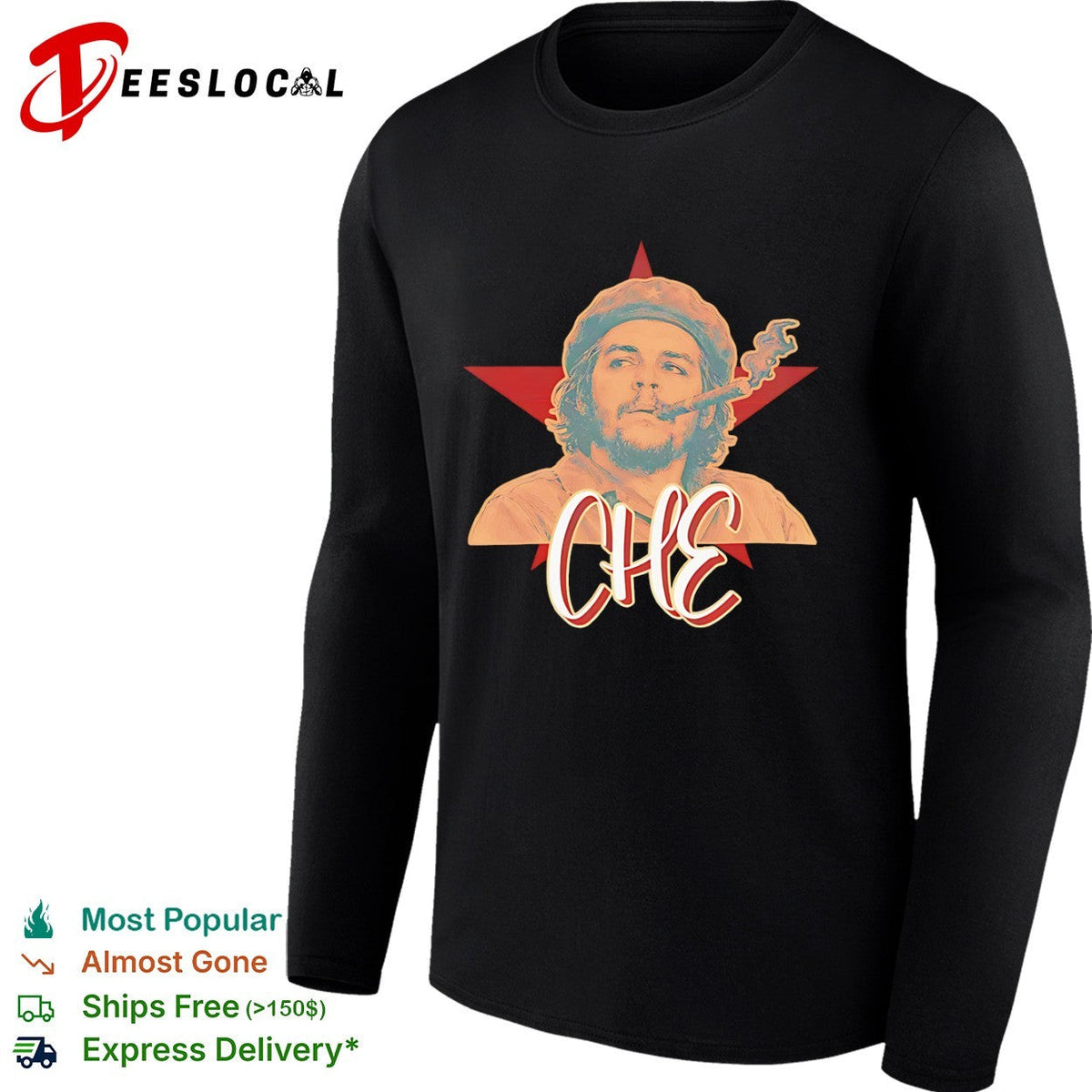 Che Guevara Red Star Icon Portrait shirt Unisex