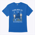 Chelsea 2021 Double Winners Champions League Super Cup T Shirt Unisex