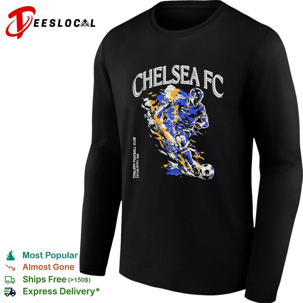Chelsea FC football club established 1905 kicking player shirt Unisex