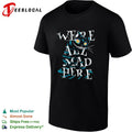 Cheshire Cat Alice in Wonderland We are all mad here shirt Unisex