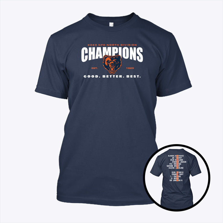 Chicago 2025 NFC North Division Champions Shirt Unisex