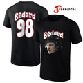 Chicago Blackhawks Connor Bedard portrait name and number shirt Unisex
