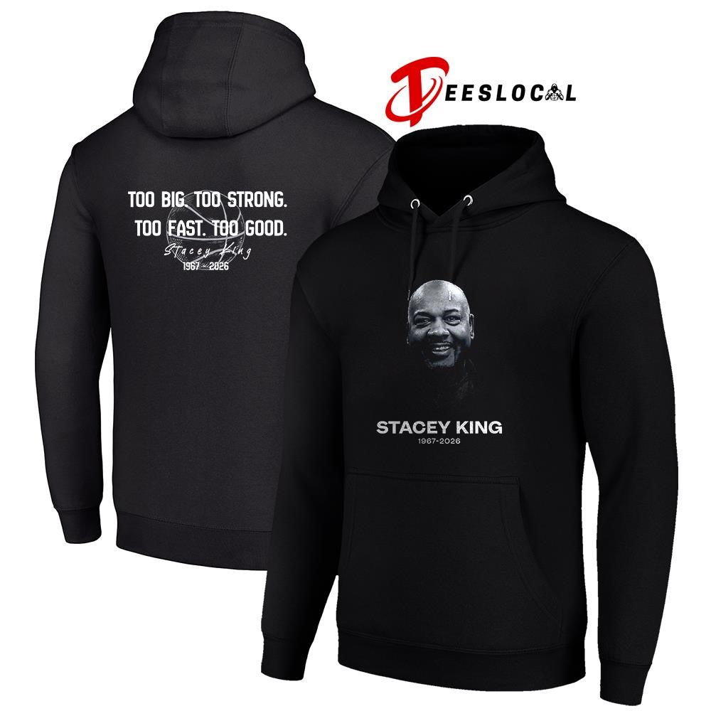 Chicago Bulls Stacey King too big too strong too fast too good portrait shirt Unisex
