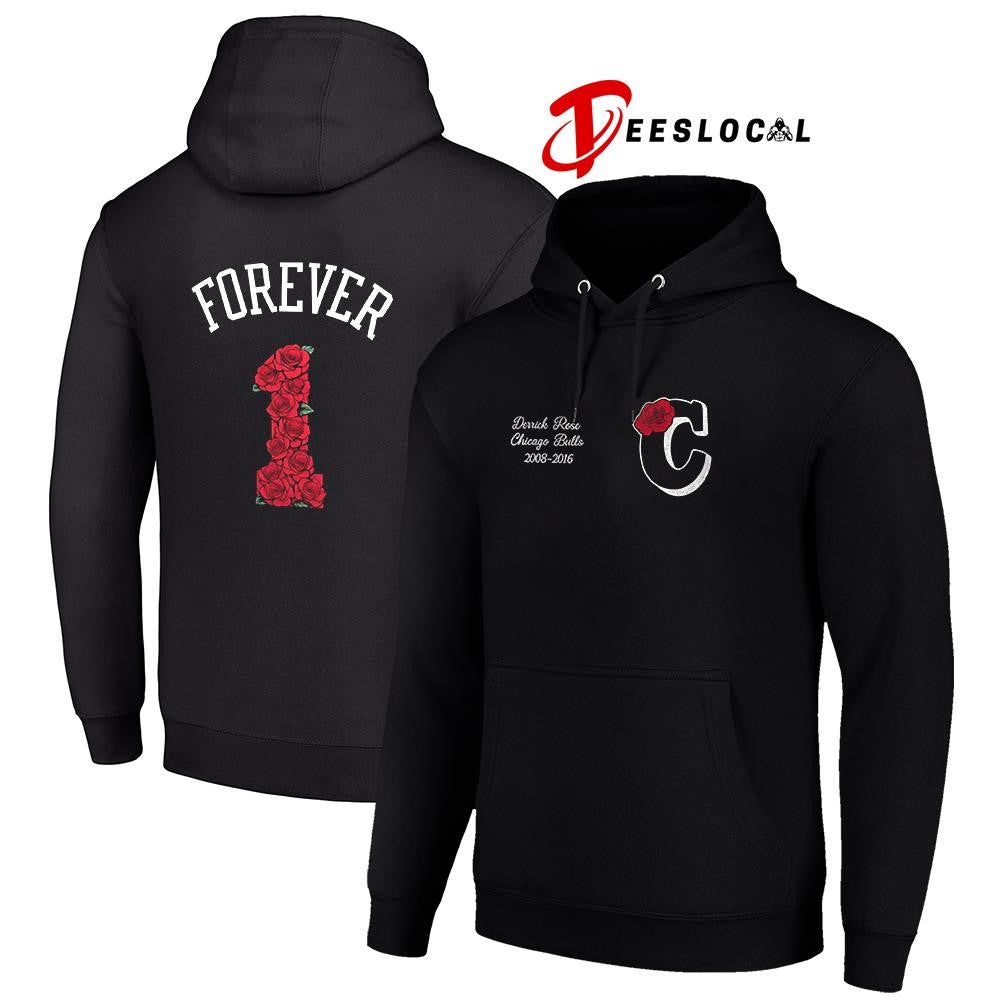 Chicago Bulls collaborate Derrick Rose forever logo shirt Unisex