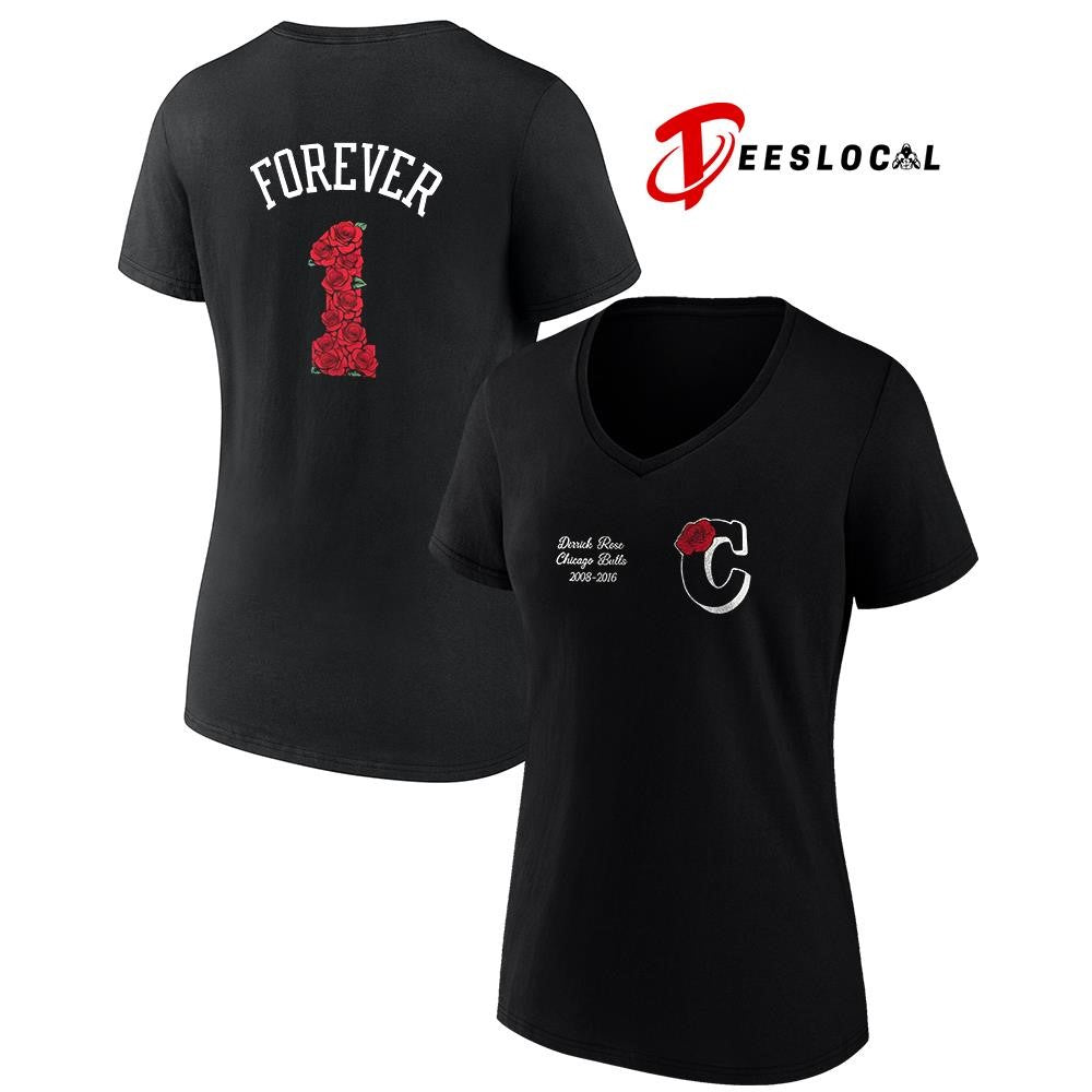 Chicago Bulls collaborate Derrick Rose forever logo shirt Unisex
