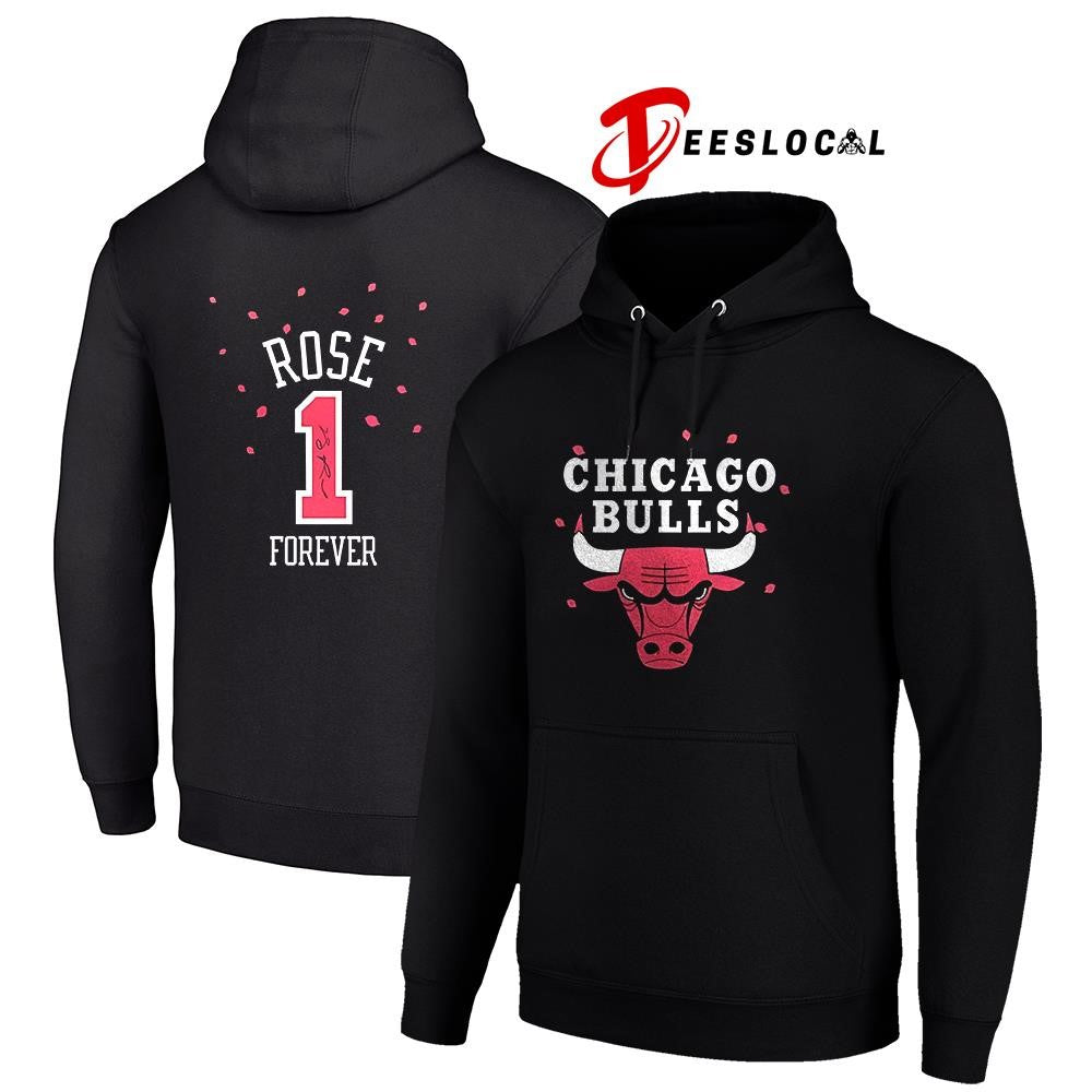 Chicago Bulls collaborate Derrick Rose forever logo signature shirt Unisex
