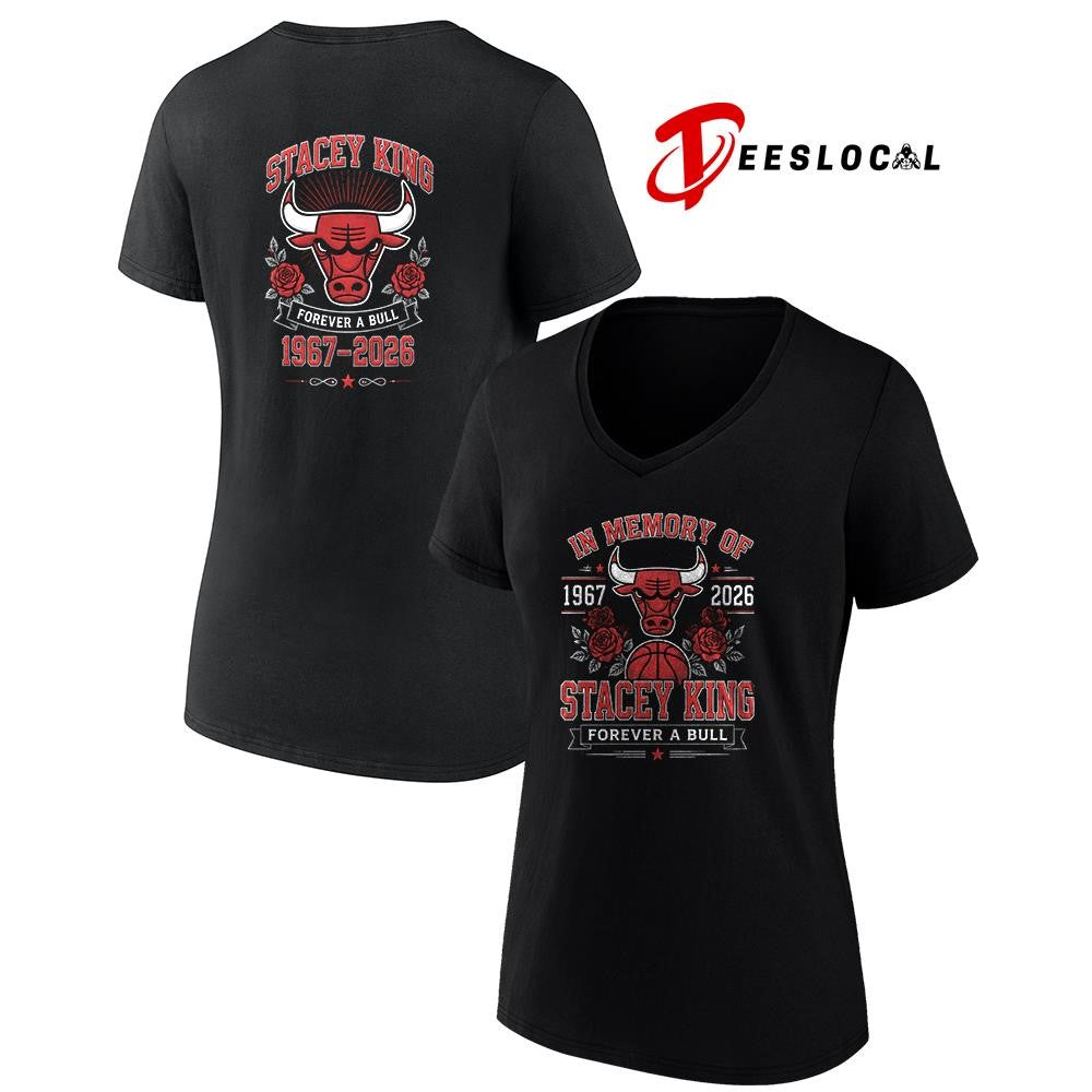 Chicago Bulls in memory of Stacey King forever a Bull graphic shirt Unisex