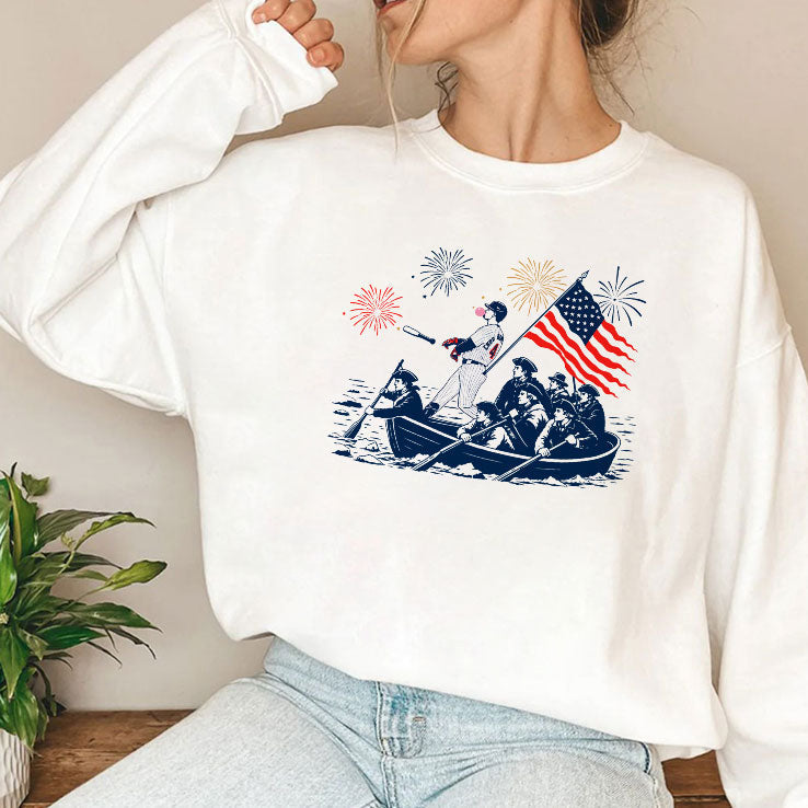 Chicago Cubs PCA Crossing The Delaware 4th Of July T Shirt Unisex