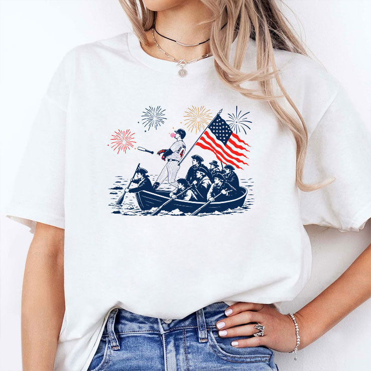 Chicago Cubs PCA Crossing The Delaware 4th Of July T Shirt Unisex