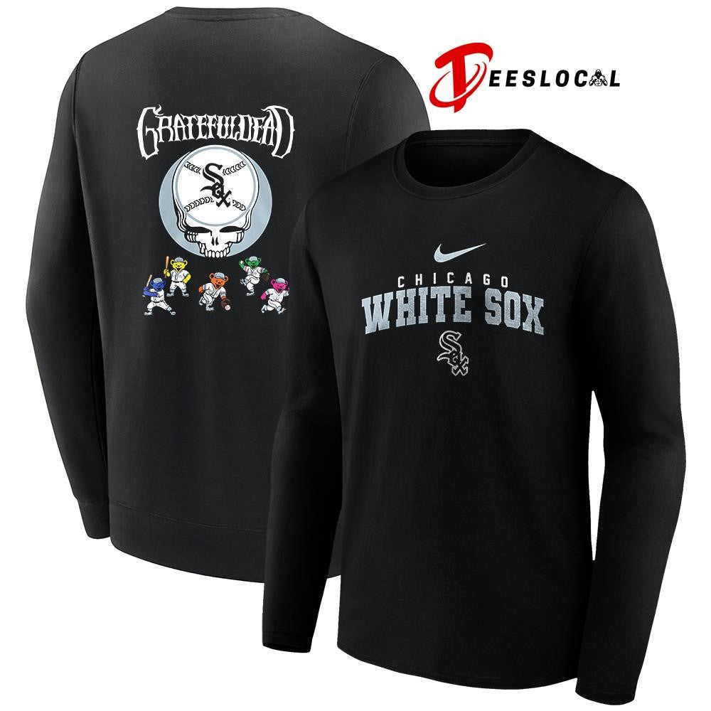 Chicago White Sox x Grateful Dead bear mascot shirt Unisex