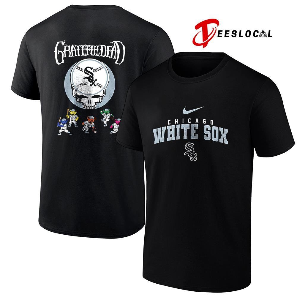 Chicago White Sox x Grateful Dead bear mascot shirt Unisex