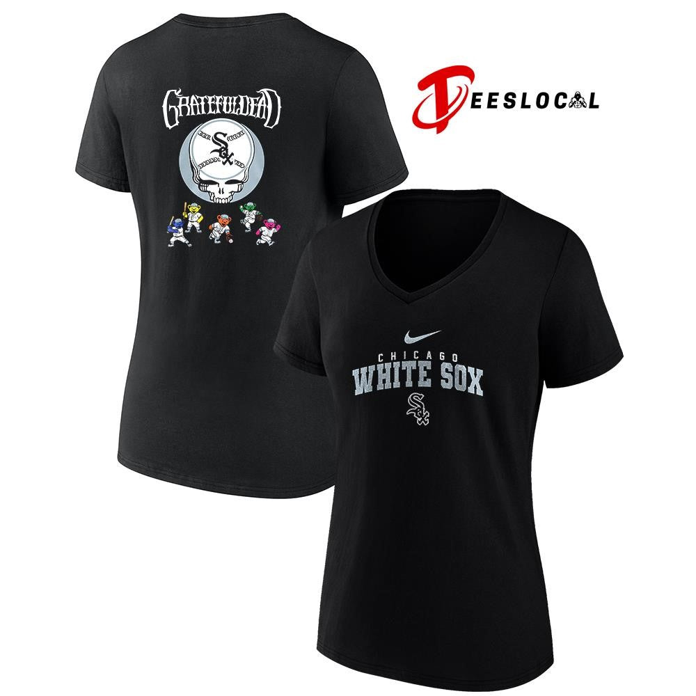Chicago White Sox x Grateful Dead bear mascot shirt Unisex