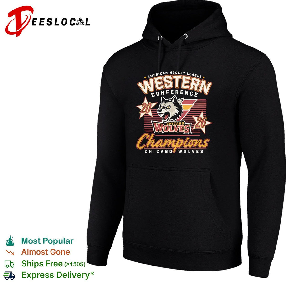 Chicago Wolves 2026 American Hockey League Western Conference Champions shirt Unisex