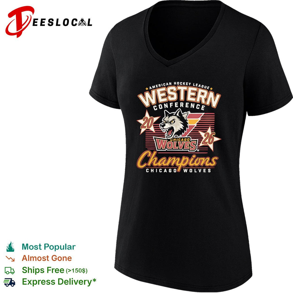 Chicago Wolves 2026 American Hockey League Western Conference Champions shirt Unisex