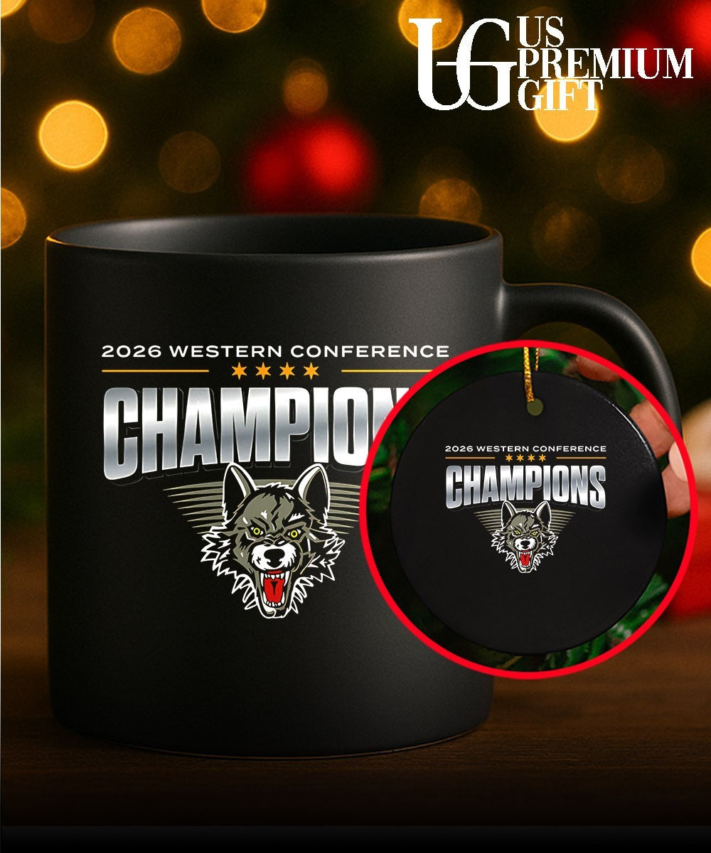 Chicago Wolves 2026 Western Conference Champions T- Unisex