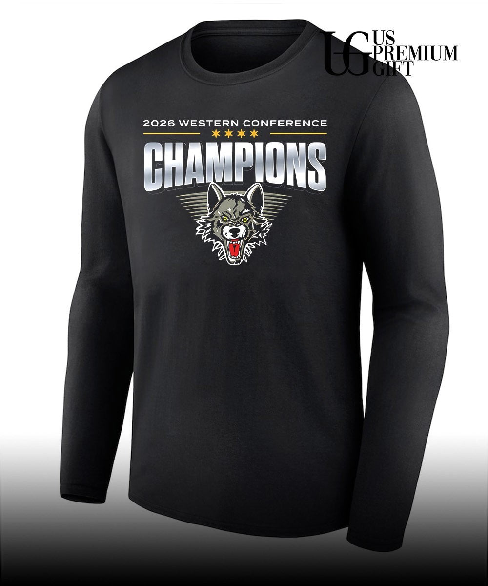 Chicago Wolves 2026 Western Conference Champions T- Unisex
