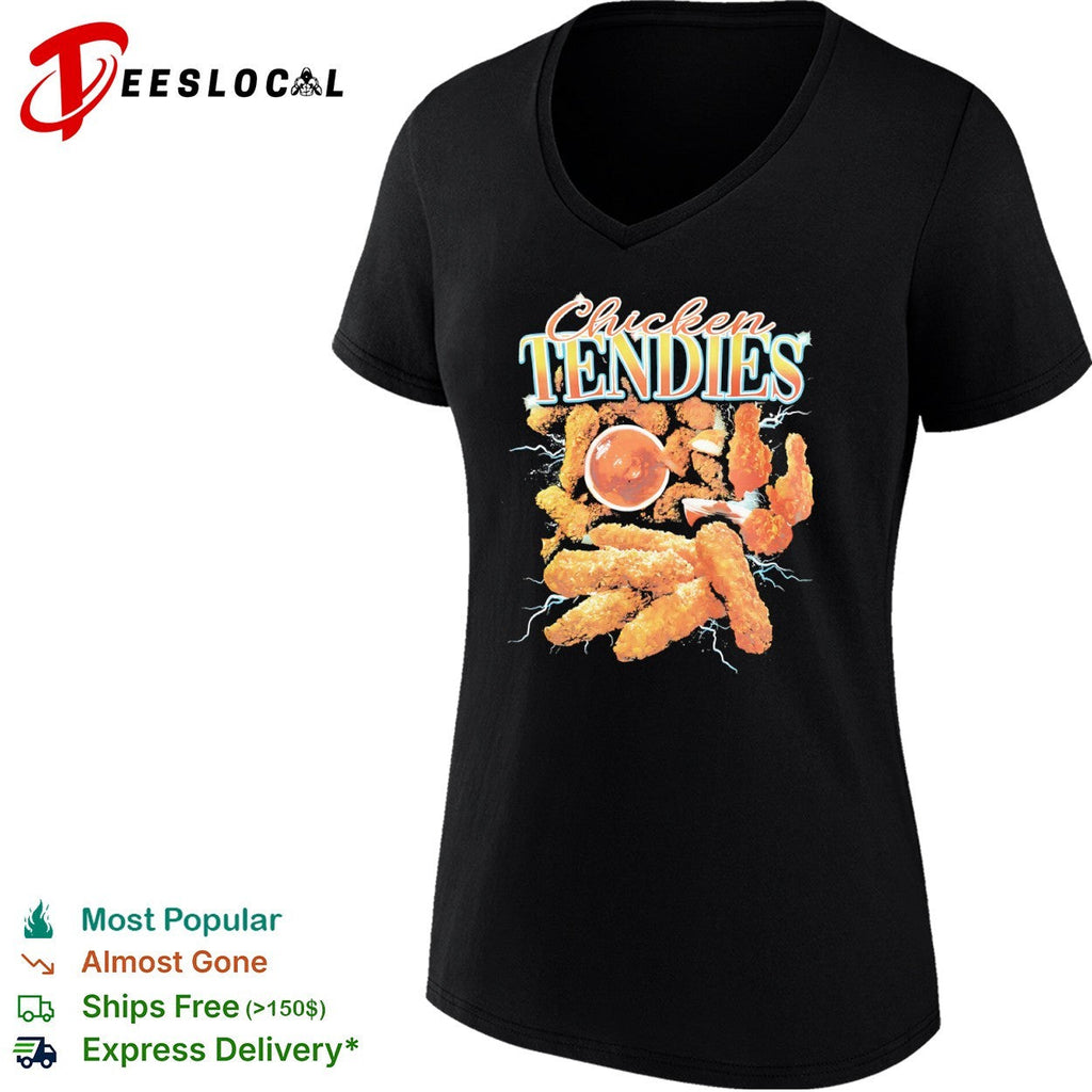 Chicken Tendies fried food snacks theme lightning shirt Unisex