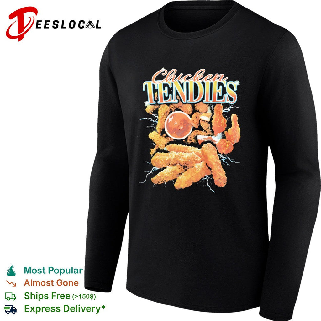 Chicken Tendies fried food snacks theme lightning shirt Unisex