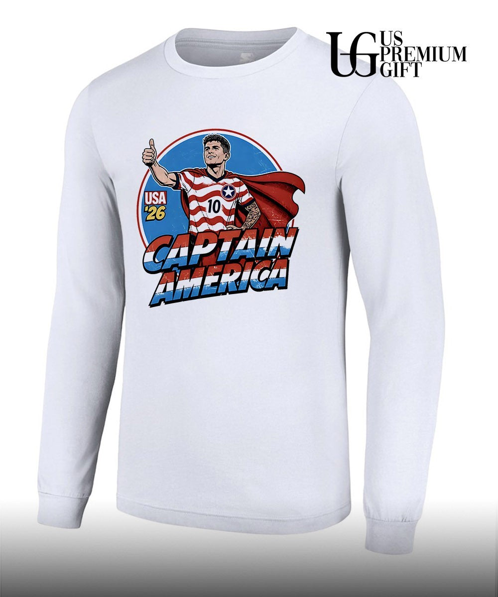 Christian Pulisic USA 26 Soccer Captain America shirt Unisex