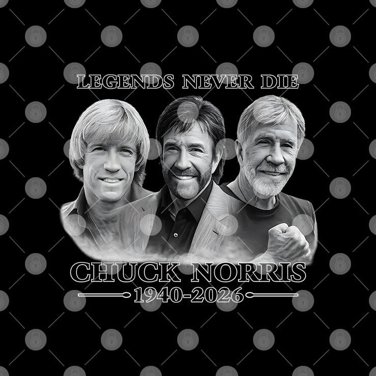 Chuck Norris Legends Never Die 1940-2026 Shirt Unisex