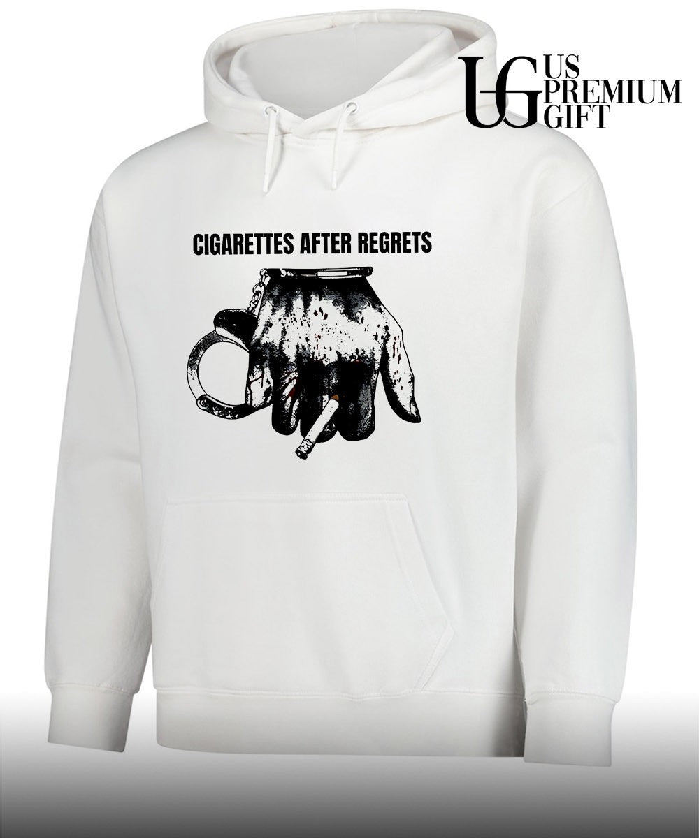 Cigarettes after regrests handcuffed arm smoking shirt Unisex