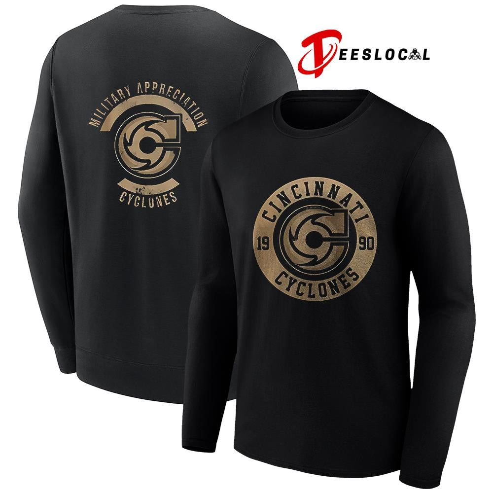 Cincinnati Cyclones x Military Appreciation logo shirt Unisex