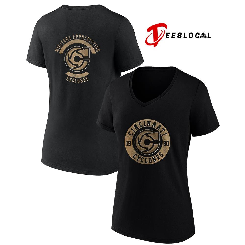 Cincinnati Cyclones x Military Appreciation logo shirt Unisex