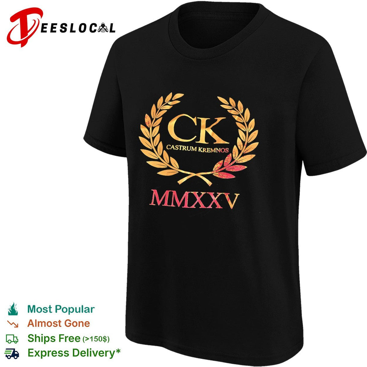 Ck Castrum Kremnos Mmxxv Roman Numeral Laurel Wreath Shirt Unisex