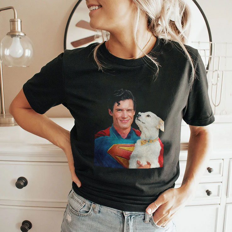 Clark Kent And Krypto The Superdog T Shirt Unisex