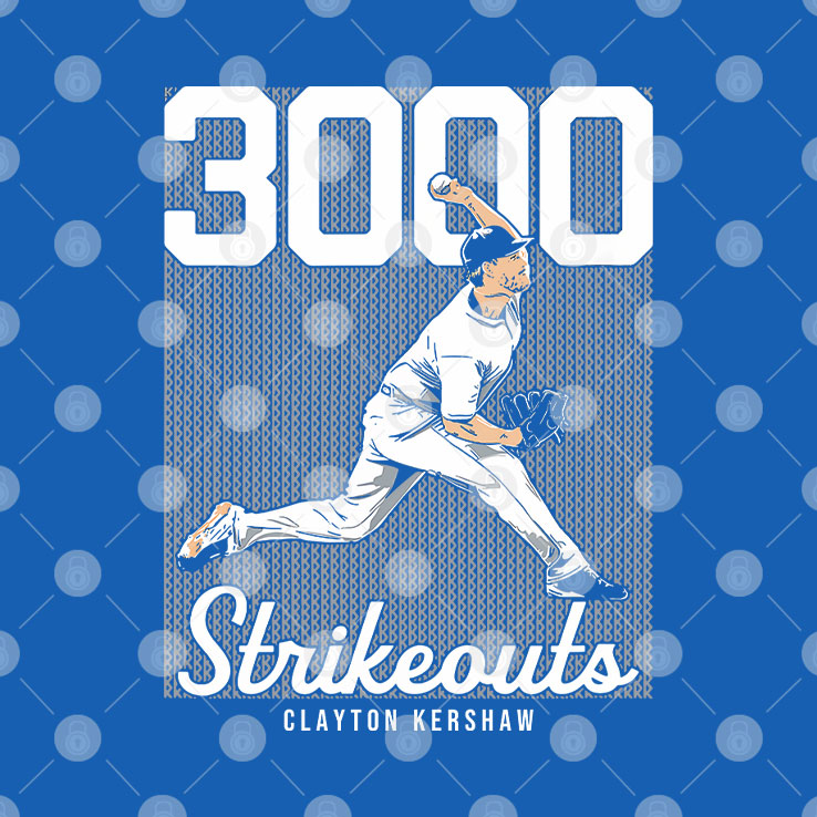 Clayton Kershaw 3000 Strikeouts T Shirt Unisex