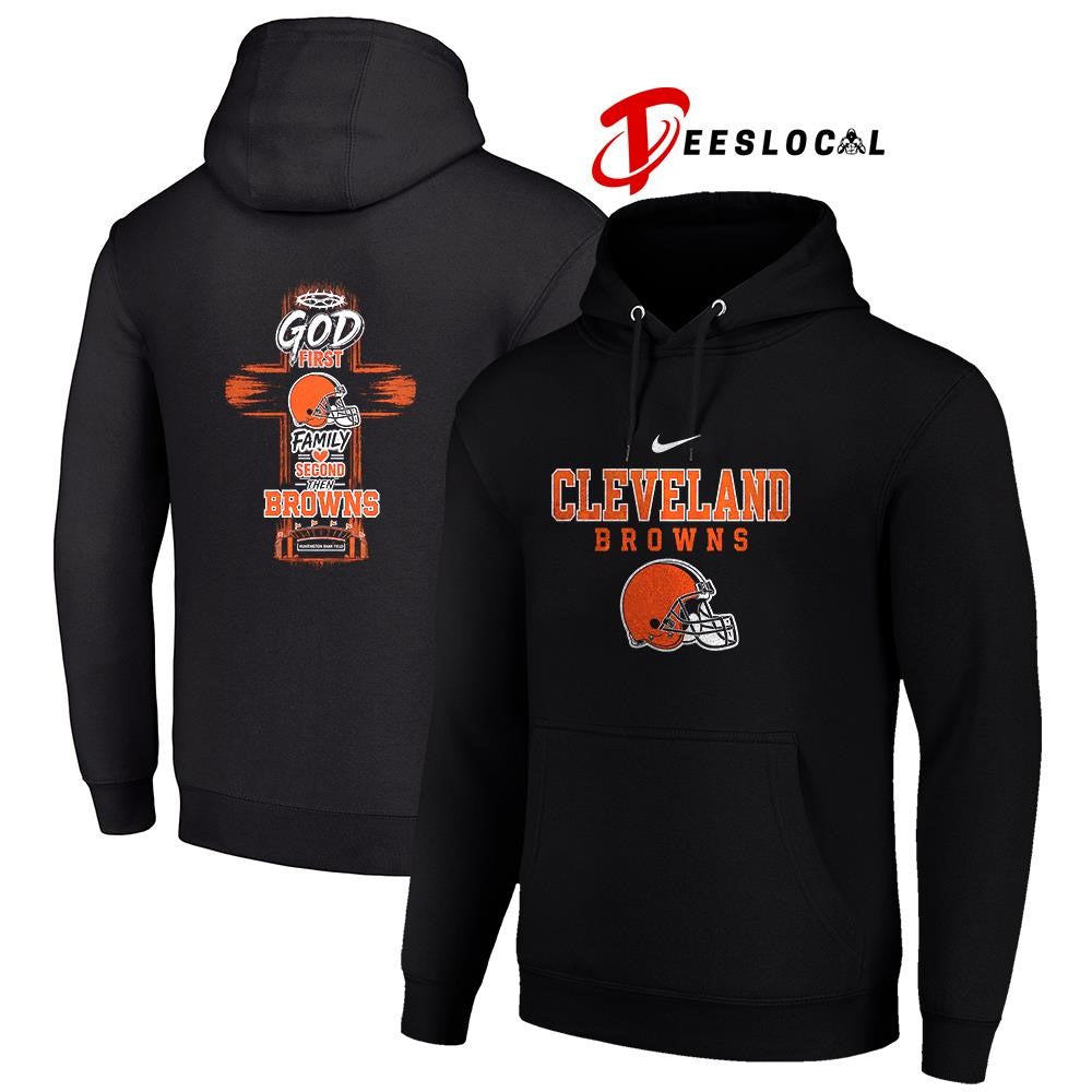 Cleveland Browns God first family second cross shirt Unisex