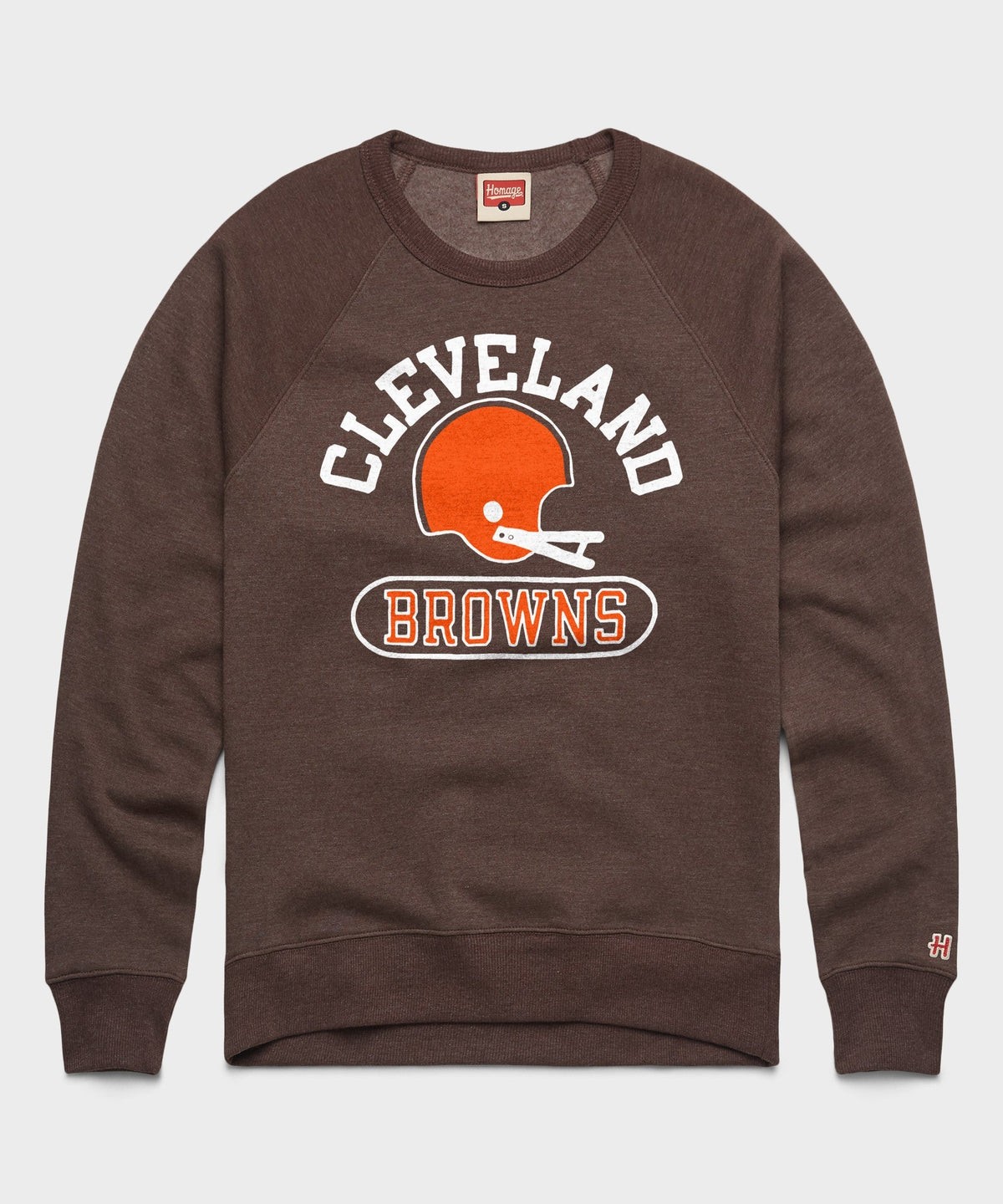 Cleveland Browns Throwback Helmet Crewneck Unisex