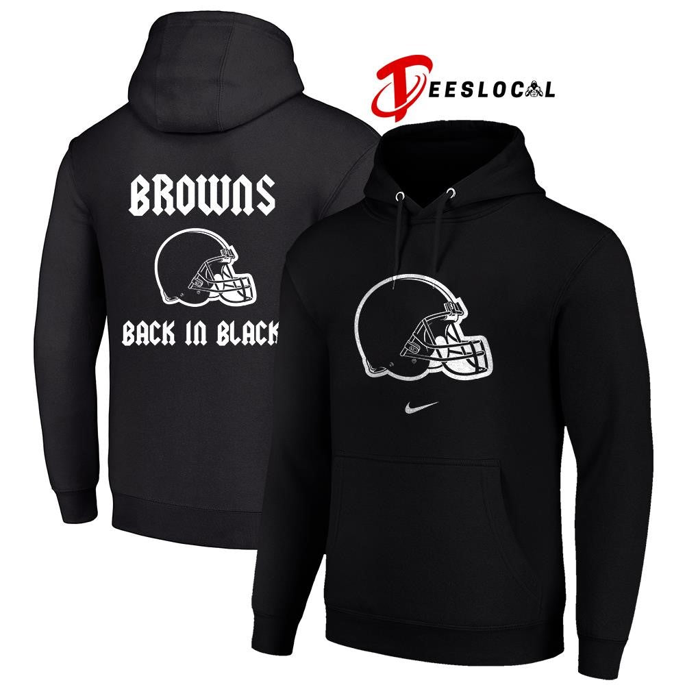 Cleveland Browns back in black logo shirt Unisex