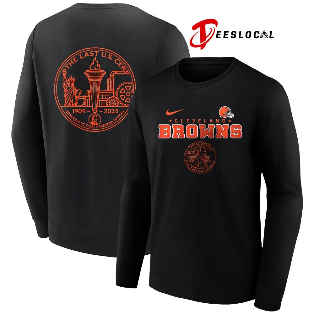 Cleveland Browns the last US cent honoring 116 years of America history shirt Unisex