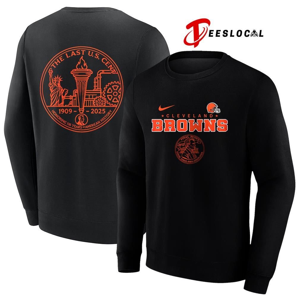 Cleveland Browns the last US cent honoring 116 years of America history shirt Unisex