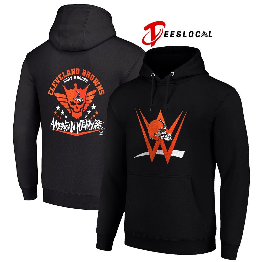 Cleveland Browns x Cody Rhones American nightmare logo shirt Unisex