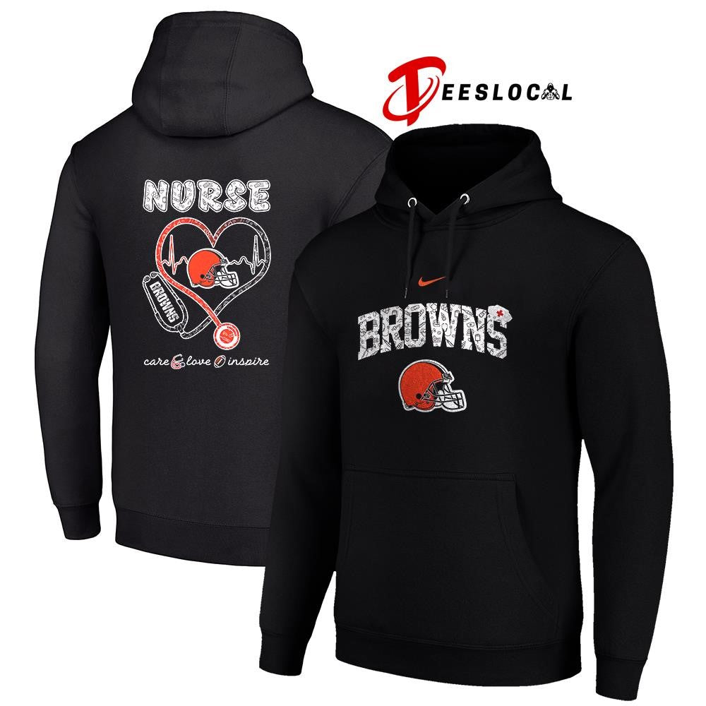 Cleveland Browns x Nurse care love inspire logo shirt Unisex