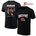 Cleveland Browns x Nurse care love inspire logo shirt Unisex