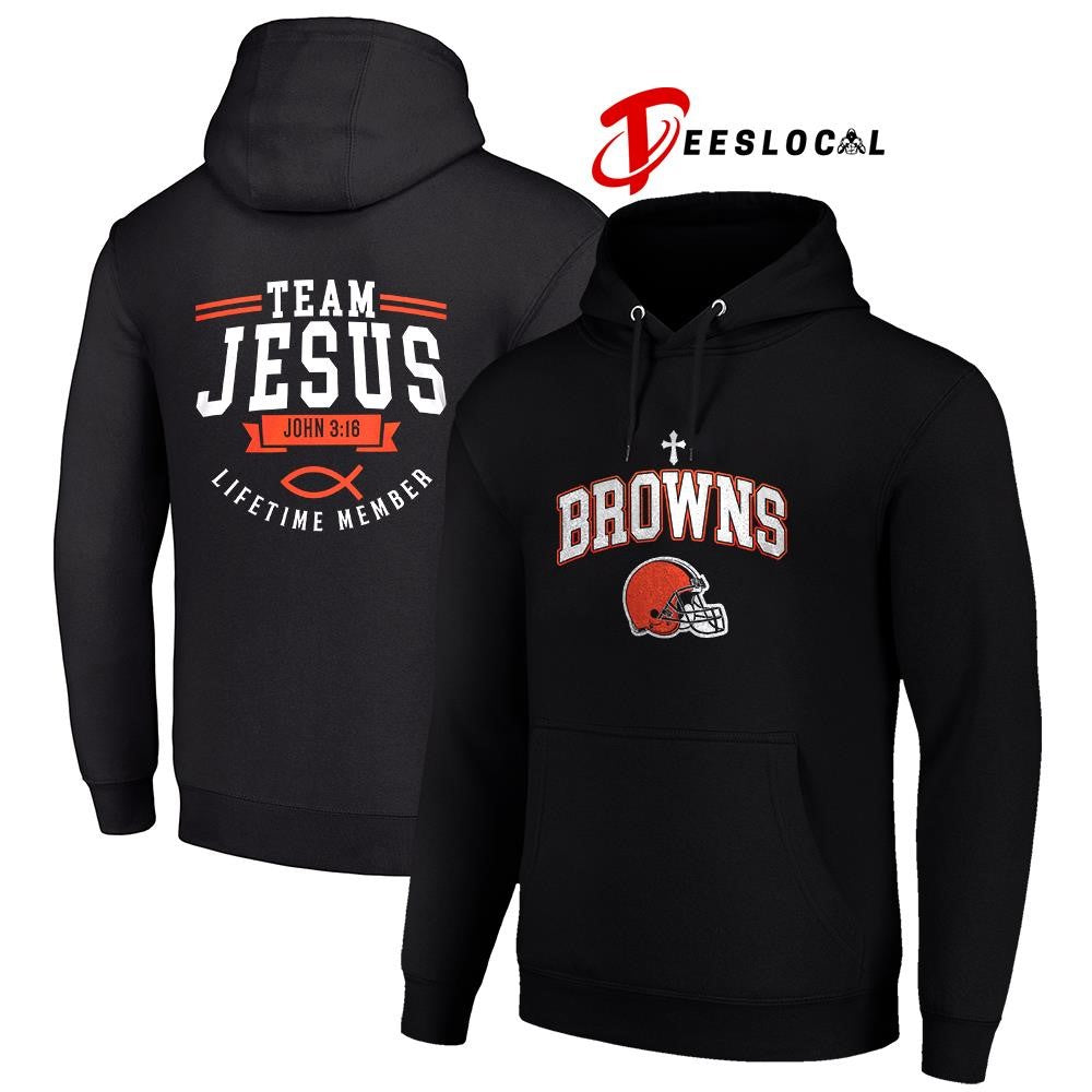 Cleveland Browns x team Jesus lifetime member John 3 16 logo shirt Unisex
