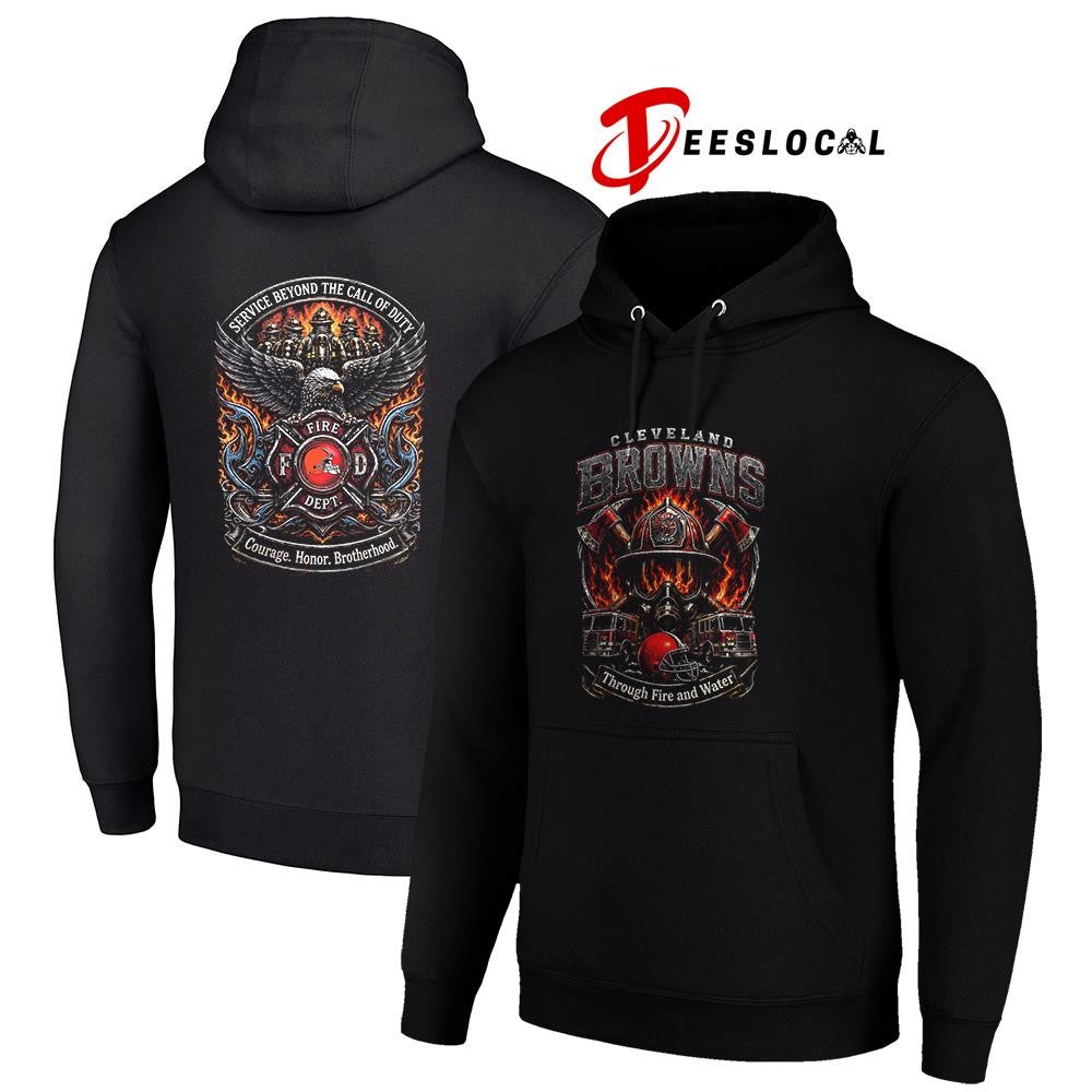 Cleveland Browns x through fire and water service beyond the call of duty shirt Unisex