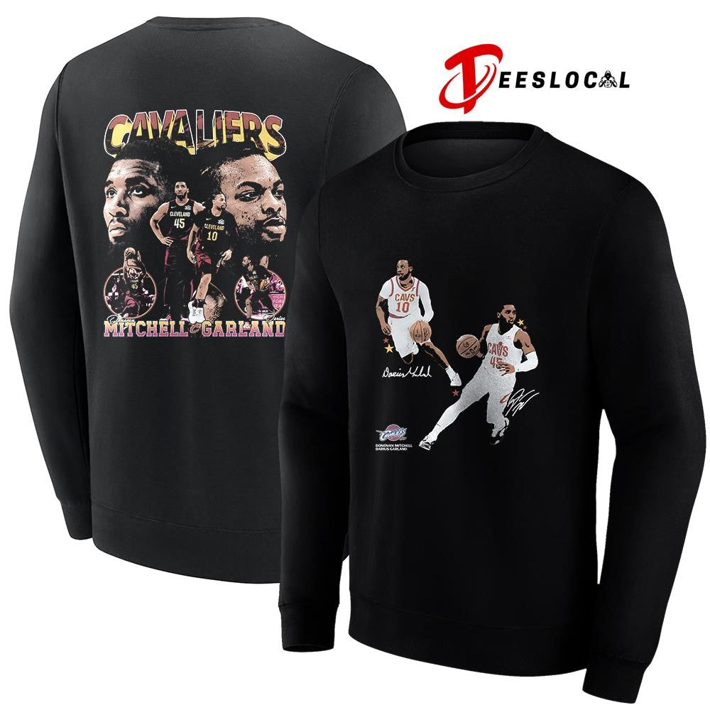 Cleveland Cavaliers Donovan Mitchell x Darius Garland new school graphic signature shirt Unisex