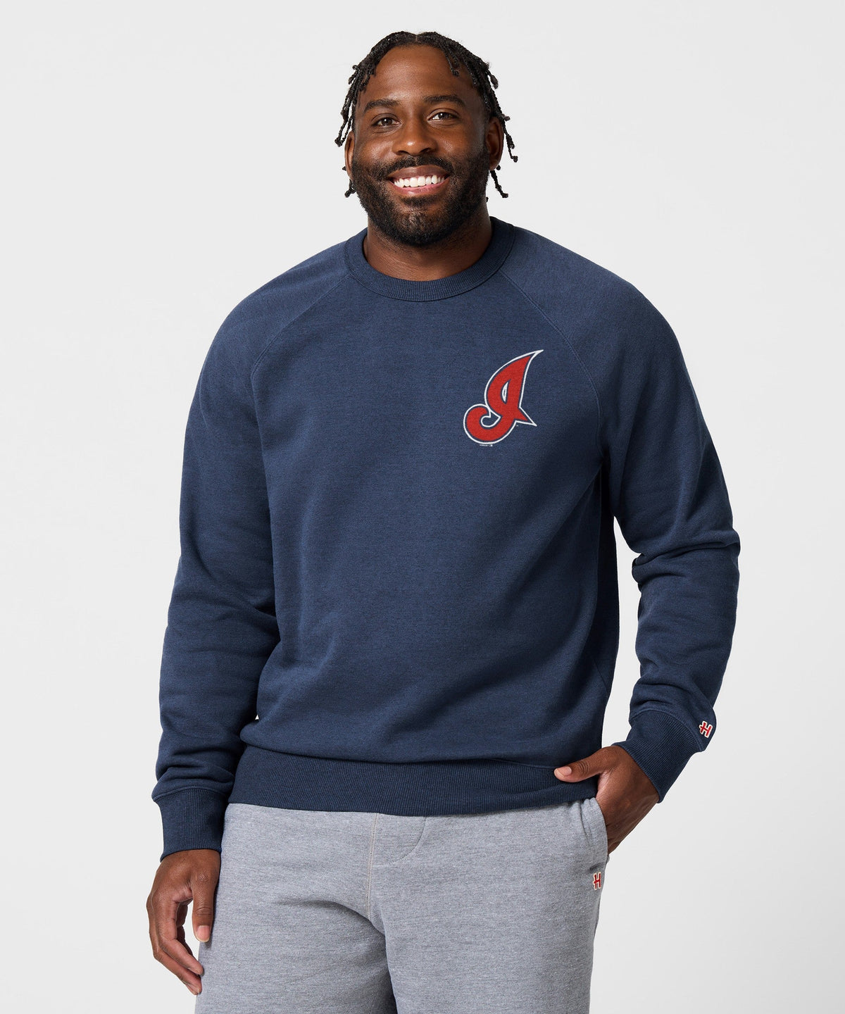 Cleveland Indians Alt Cap Logo '08 Crewneck Unisex