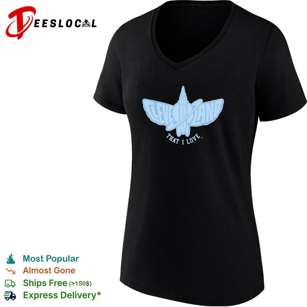 Cleveland That I Love city skyline moth butterfly logo shirt Unisex