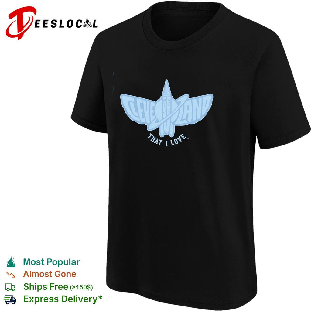 Cleveland That I Love city skyline moth butterfly logo shirt Unisex