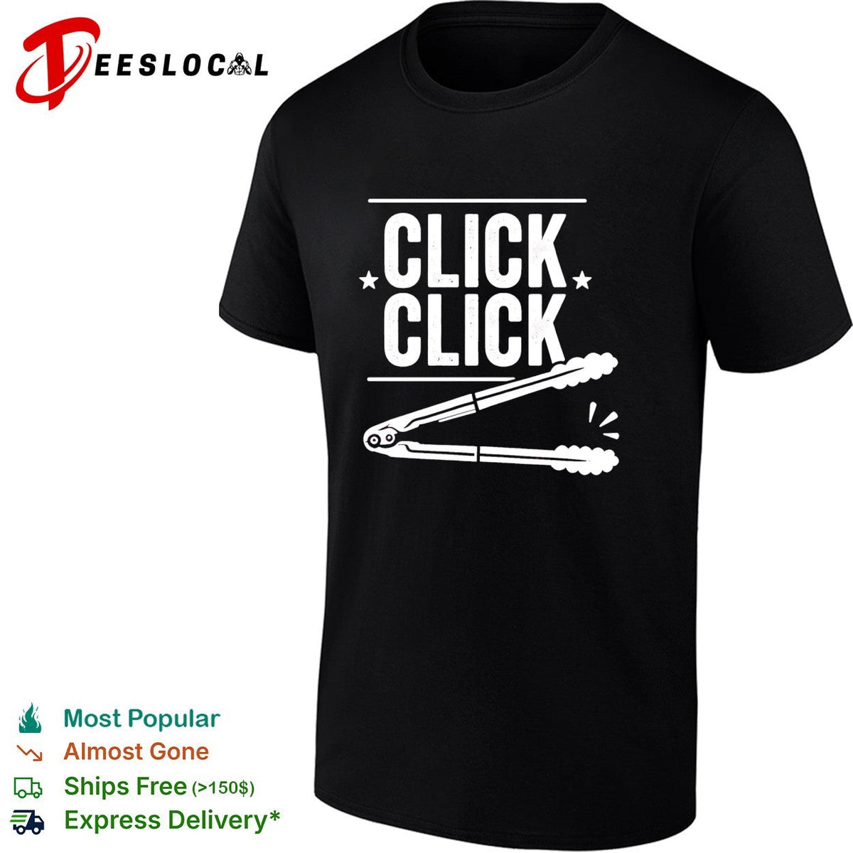 Click Click Barbecue Tongs Meme shirt Unisex