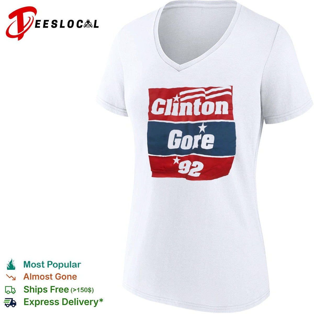 Clinton Gore 92 Election Products Landmark Products Corp Campaign Politics shirt Unisex
