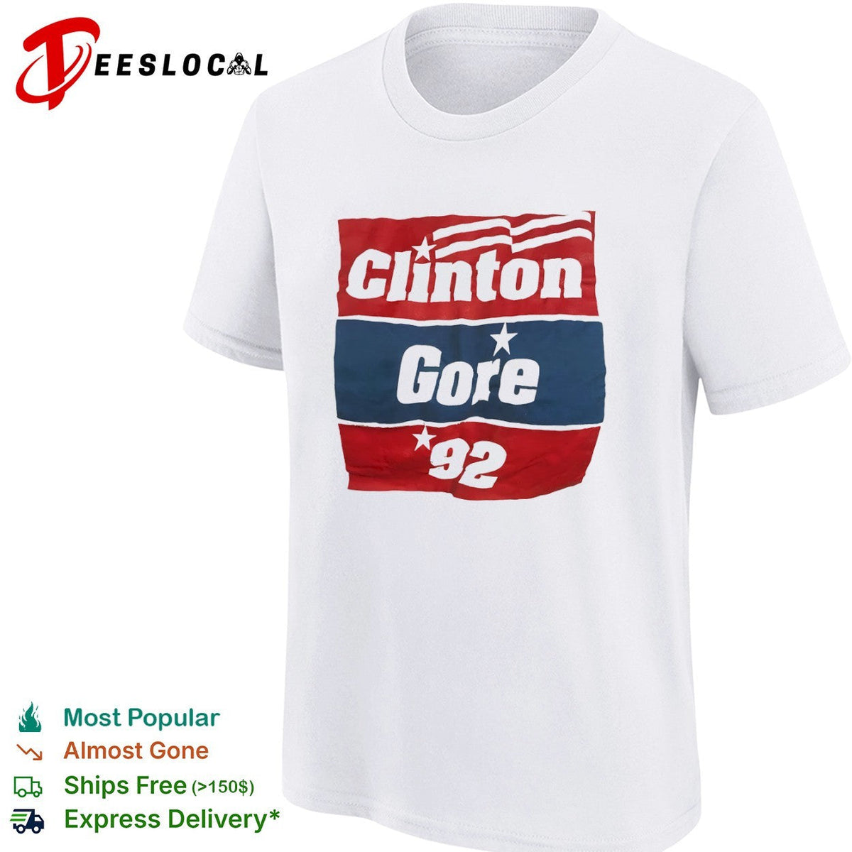Clinton Gore 92 Election Products Landmark Products Corp Campaign Politics shirt Unisex
